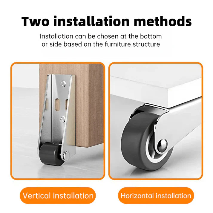 🚪 Door Long Brackets Swivel Wheels ⚙️