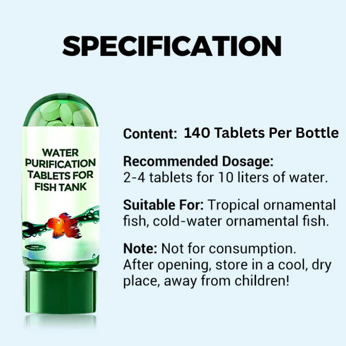 🐟 Aquarium Purifying Tablets 🧪