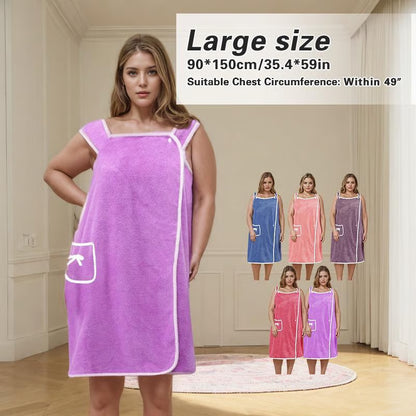 Women's Wearable Shower Towel