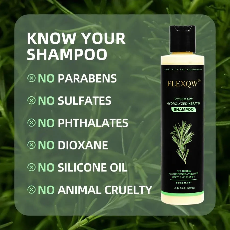 Organic Rosemary Keratin Hair Growth Shampoo