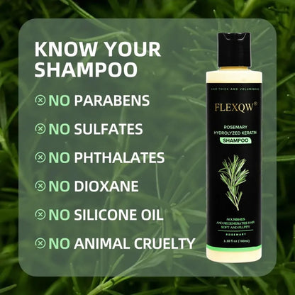 Organic Rosemary Keratin Hair Growth Shampoo