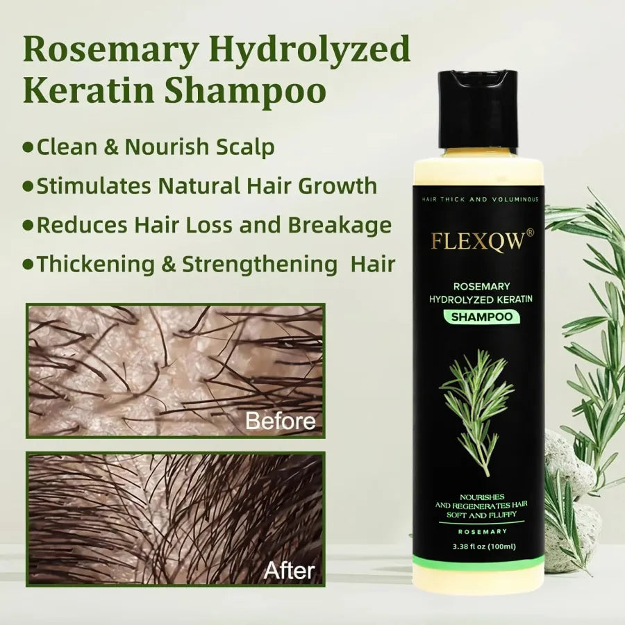 Organic Rosemary Keratin Hair Growth Shampoo