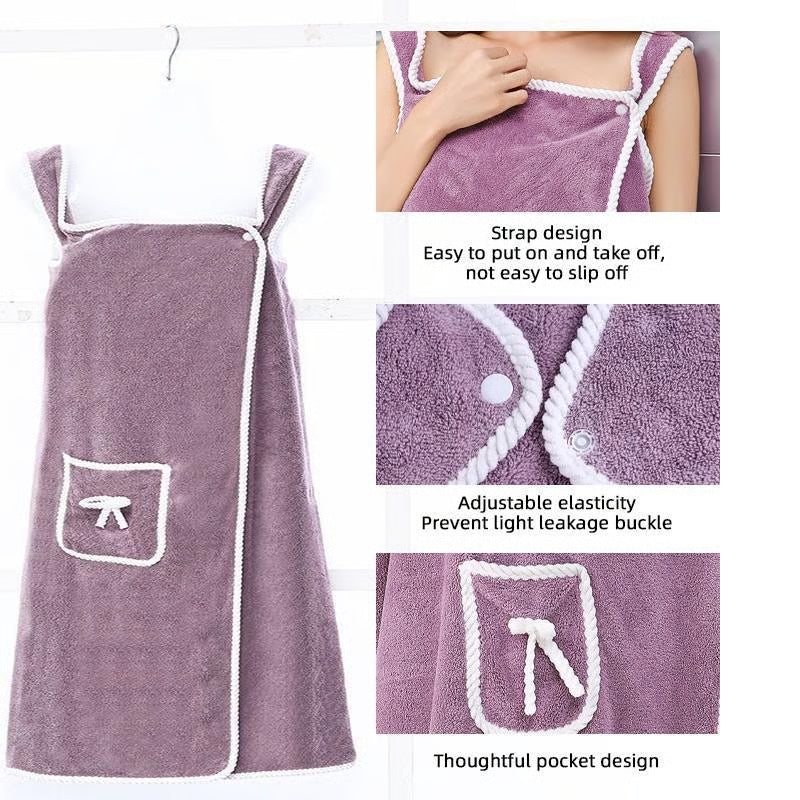 Women's Wearable Shower Towel