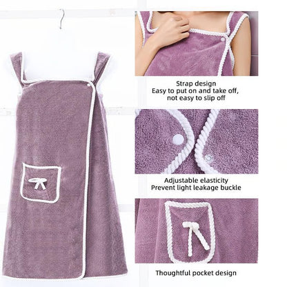 Women's Wearable Shower Towel