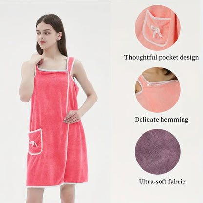 Women's Wearable Shower Towel