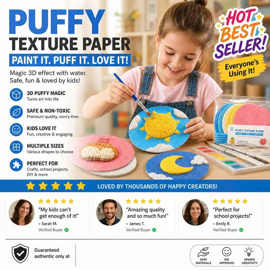 🔮Master the magic of painting!👩‍🎨Foam Texture Painting Paper🎁