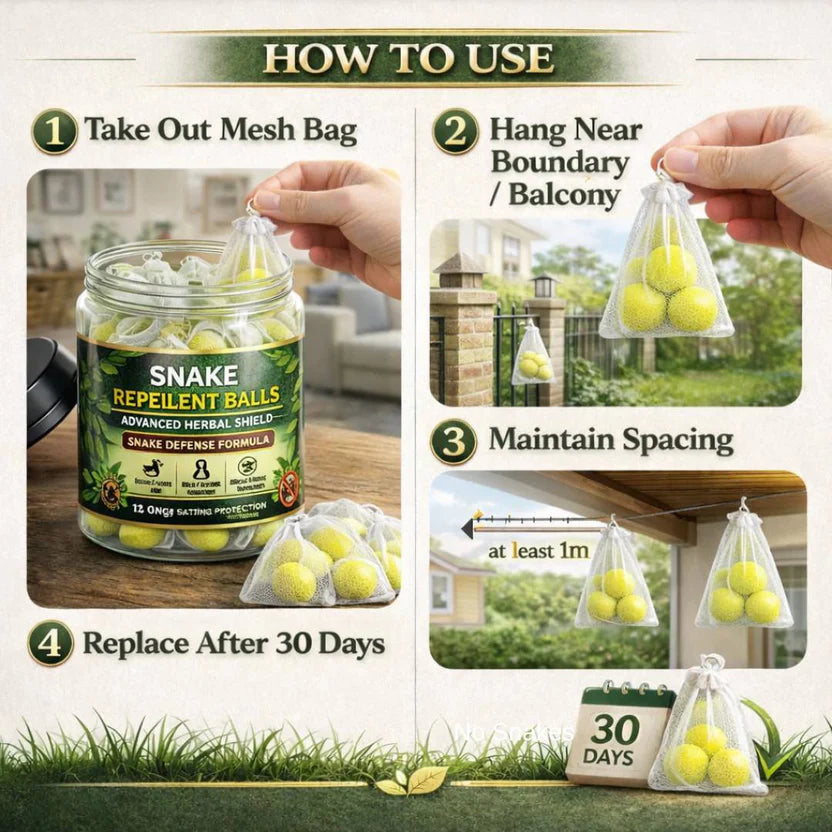 Snake Repellent Balls - Advanced Herbal Shield Protection