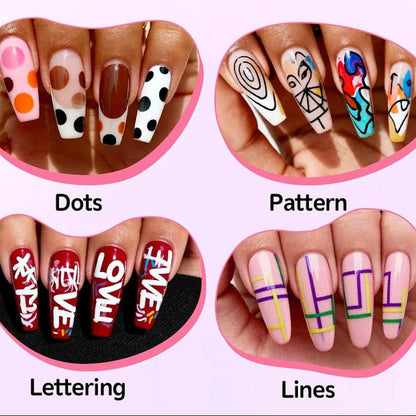 12 Colors Nail Art Pen Marker Set for Creative Designs 💅🎨