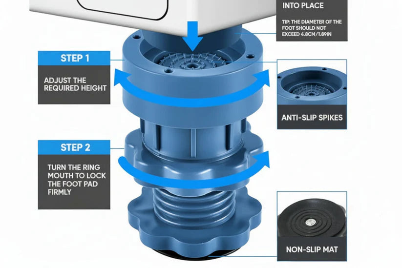 Washing Machine Anti Vibration Foot Pads