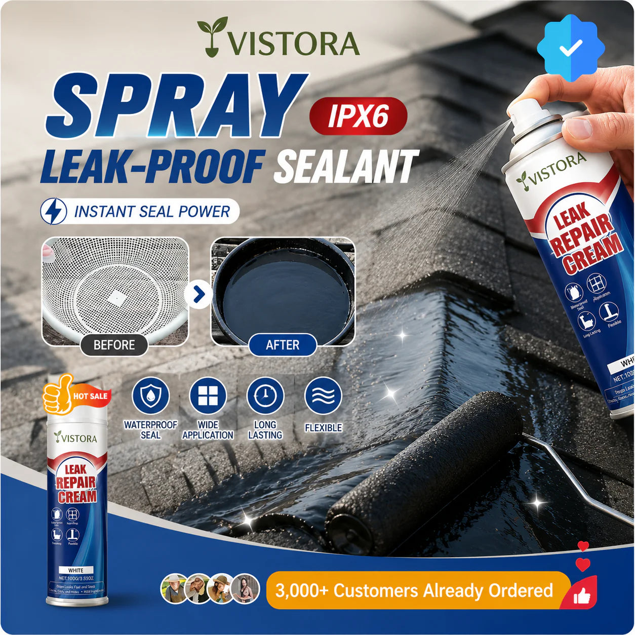 💧Heavy-Duty Leak Repair Waterproof Sealant Spray 💧