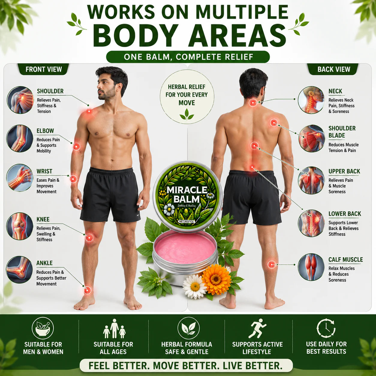 Instant Pain Relief Herbal Balm