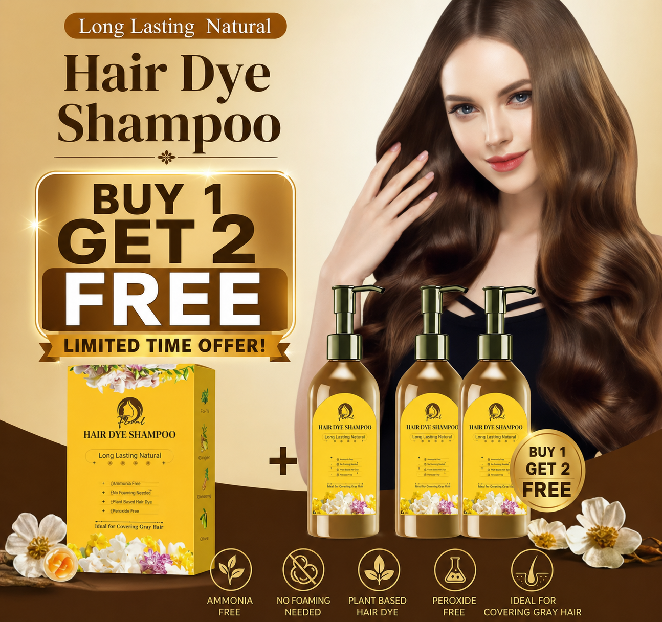 🌿 Japanese Hair Dye Shampoo 🌿