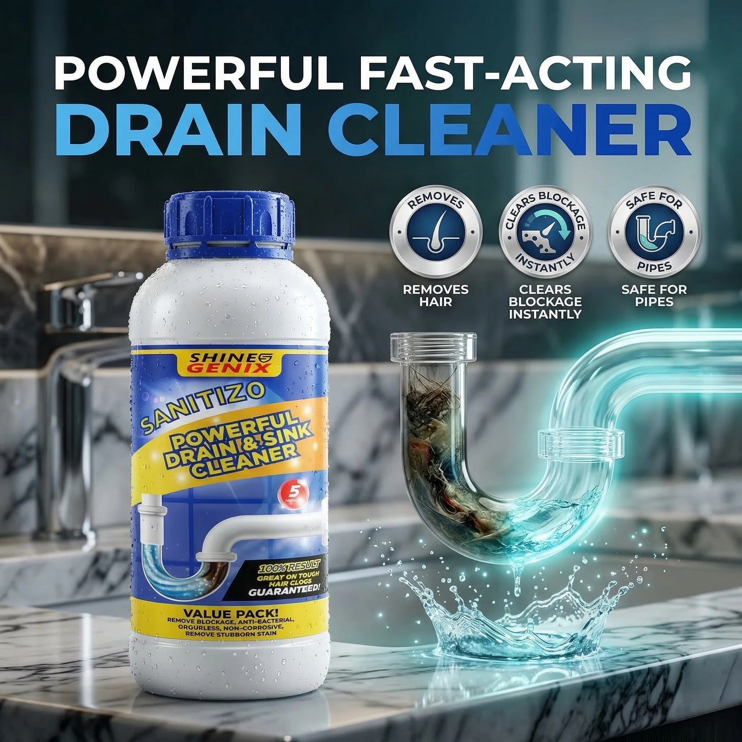 🌸 💦 Sanitizo™ - Powerful Drain Cleaner⚡️