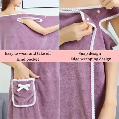 Women's Wearable Shower Towel