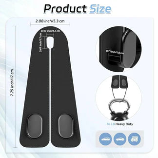 Premium Leather Car Seat Hook Organizer – Elite Edition