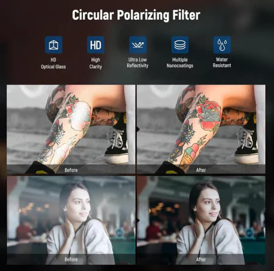 2-in-1 Magnetic CPL & Star Filter Lens