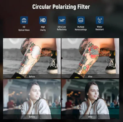 2-in-1 Magnetic CPL & Star Filter Lens