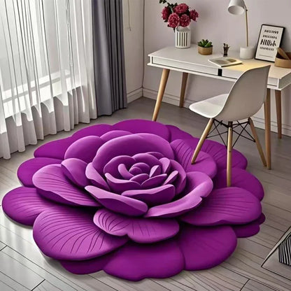 🌺Limited Time Half Price - Floral Plush and Diatomaceous Earth Floor Mat