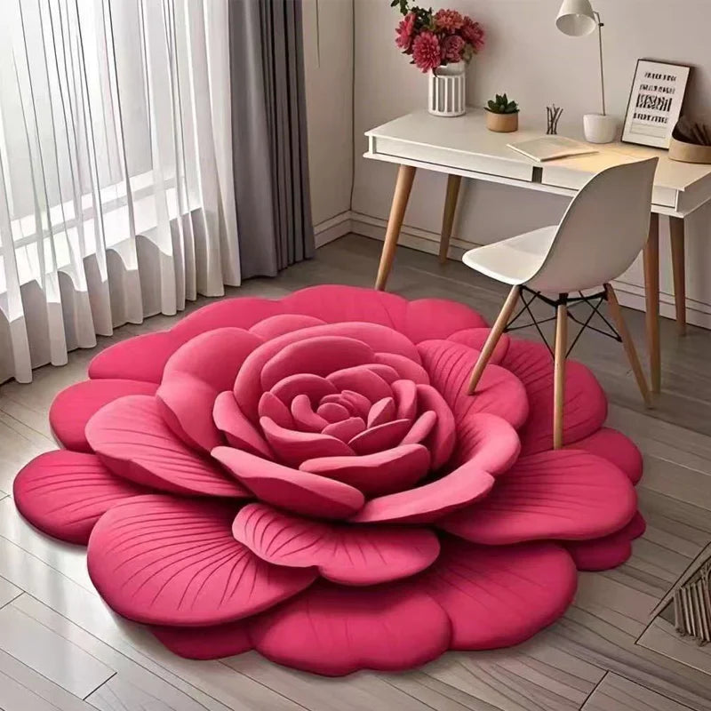 🌺Limited Time Half Price - Floral Plush and Diatomaceous Earth Floor Mat