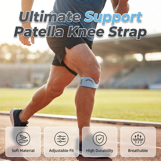🔥Limited Time Promotion 50% OFF🔥Silicone Knee Patella Strap – Shock-Absorbing & Breathable Support