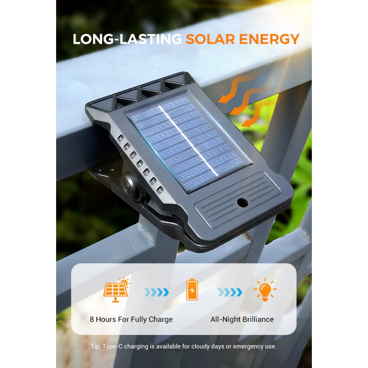 ☀️Solar Clip Light With Motion Sensor🏡